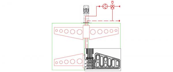POLYETHYLENE COIL INSIDE THE BLADE