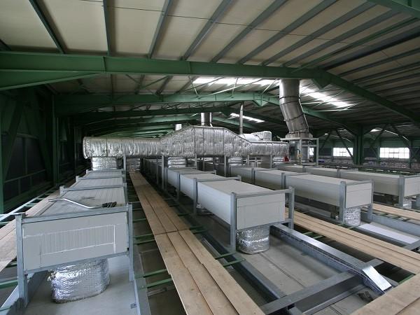 Top view of tunnel dryer